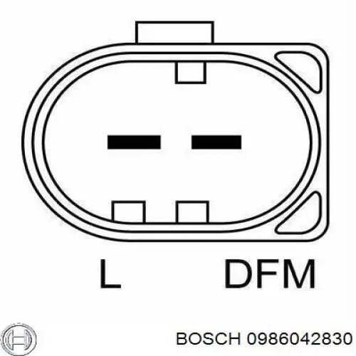 Alternador 0986042830 Bosch