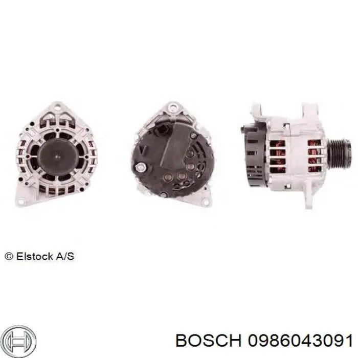0986043091 Bosch alternador