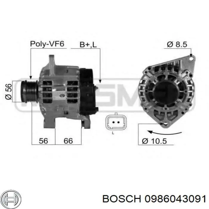 Alternador Volvo S40 1 VS
