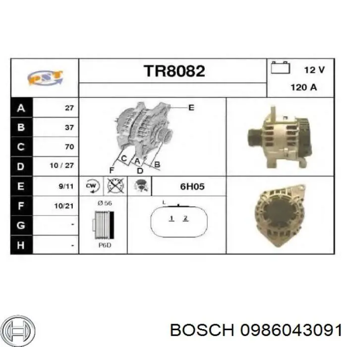 Alternador Volvo S40 1 VS