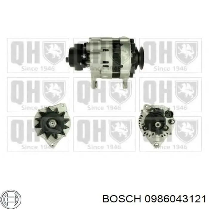 Alternador del motor Bosch 0986043121 precio, desde 197,17 EUR