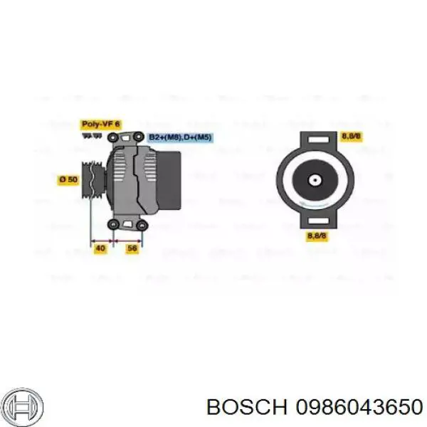 Comprar 0986043650 Bosch Dynamo