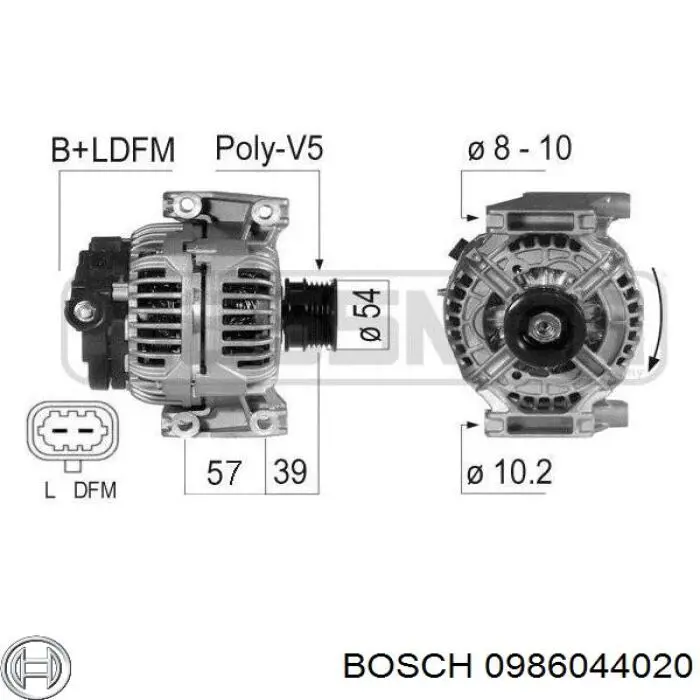 Comprar 0986044020 Bosch Dynamo