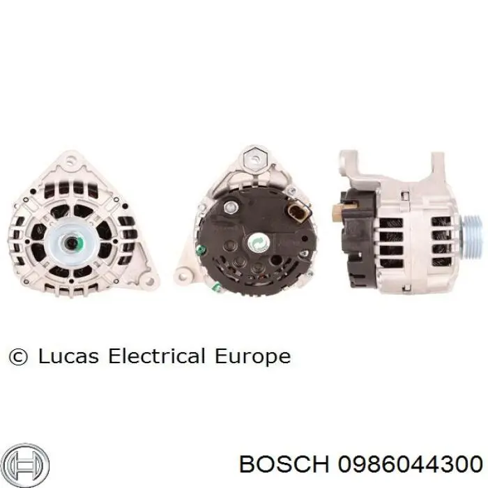Alternador del motor Bosch 0986044300 precio, desde 55,58 EUR