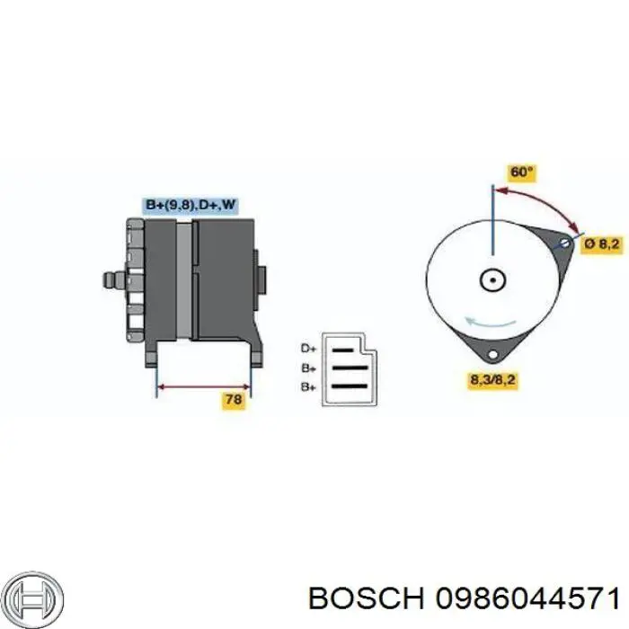 YLE101560 Land Rover alternador