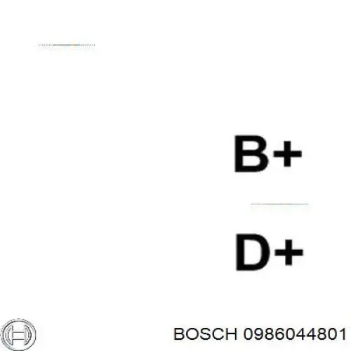 0986044801 Bosch alternador