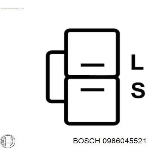 0986045521 Bosch alternador