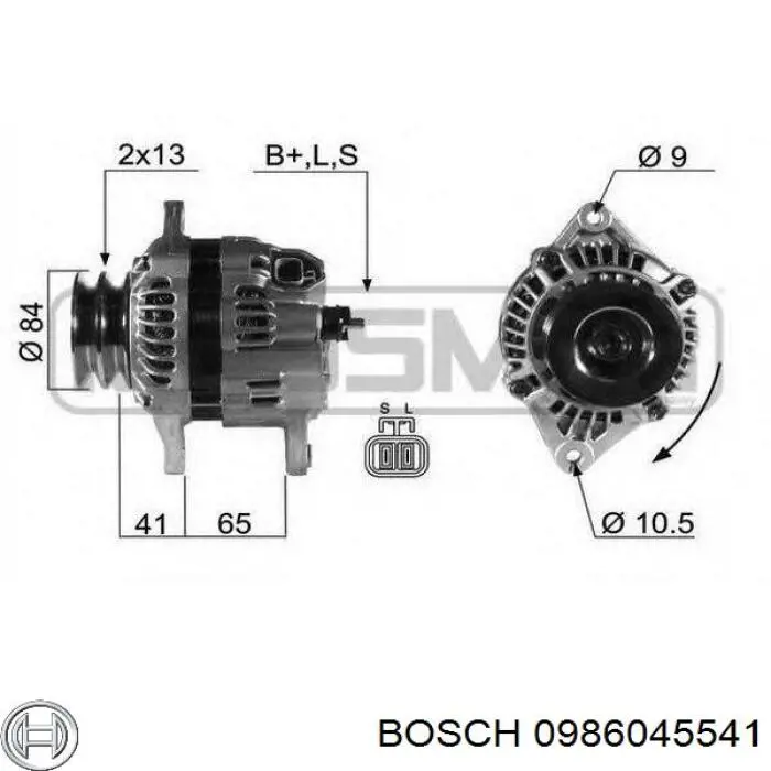 0986045541 Bosch alternador