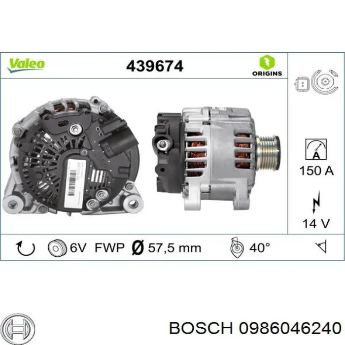 Alternador del motor Recoficial REC20151071 precio, desde 354,40 EUR