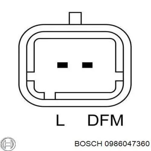Alternador 0986047360 Bosch