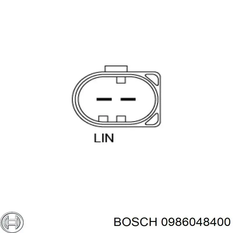 Alternador 0986048400 Bosch