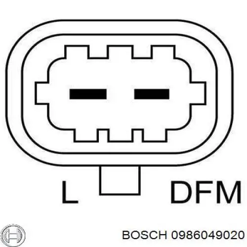 0 986 049 020 Bosch alternador