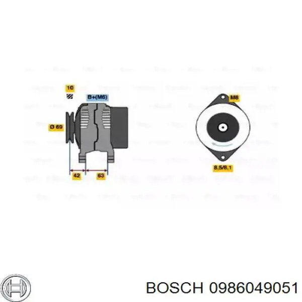 Comprar 0986049051 Bosch Dynamo
