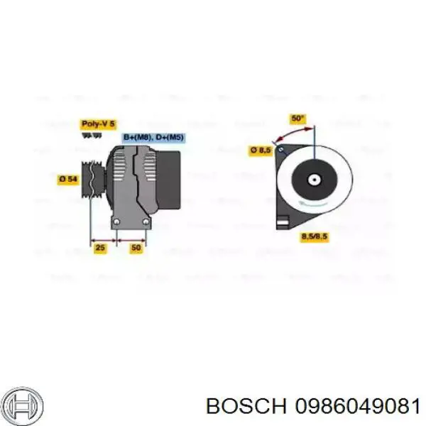 Comprar 0986049081 Bosch Dynamo