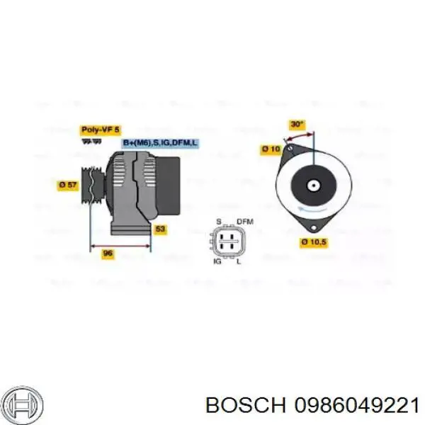 Comprar 0986049221 Bosch Dynamo