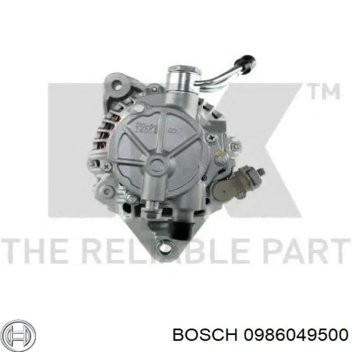 0 986 049 500 Bosch alternador