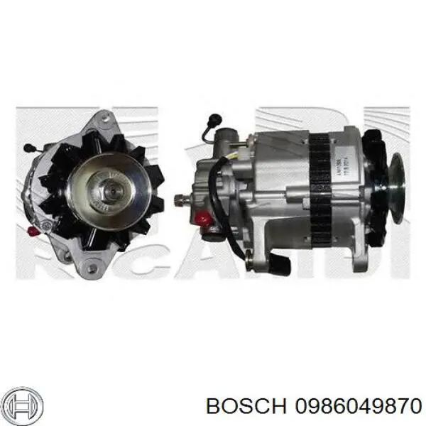 0986049870 Bosch alternador