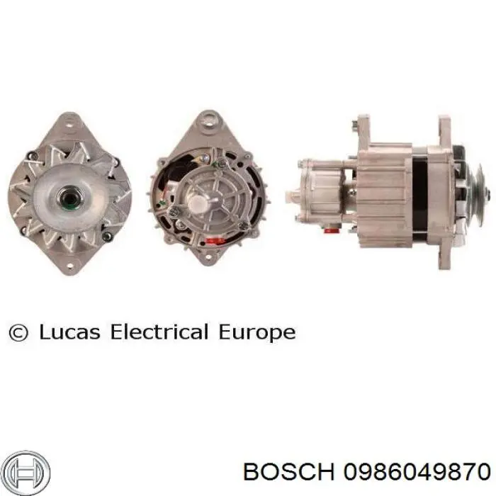 0986049870 Bosch Alternador de coche
