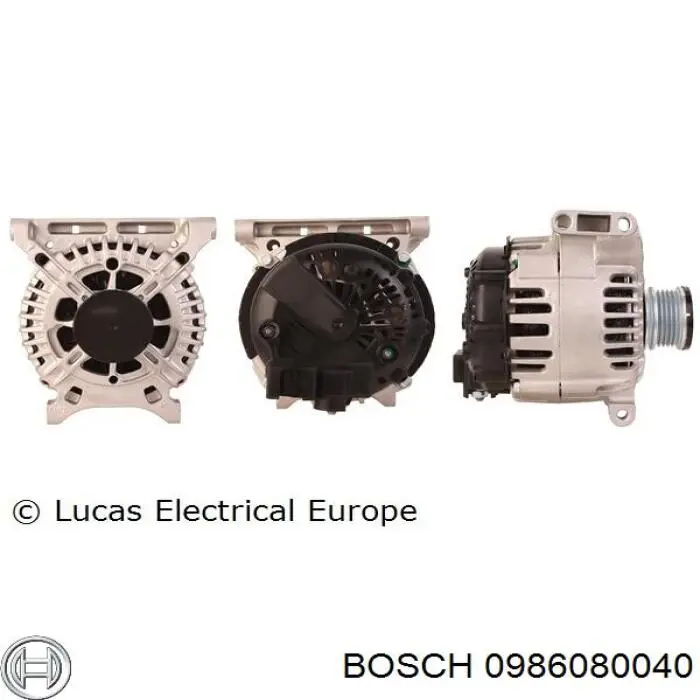 0 986 080 040 Bosch alternador