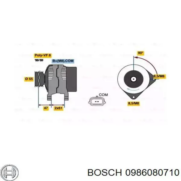 Comprar 0986080710 Bosch Dynamo