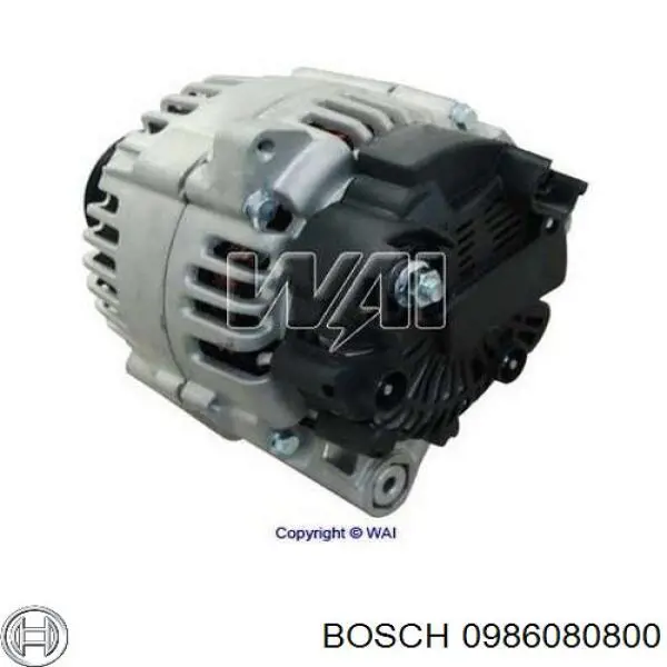 0986080800 Bosch alternador