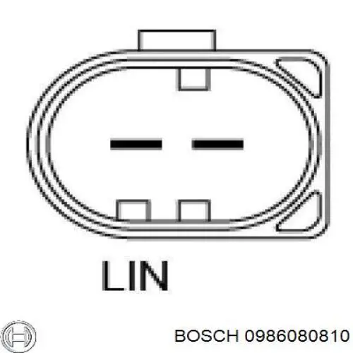 0 986 080 810 Bosch alternador