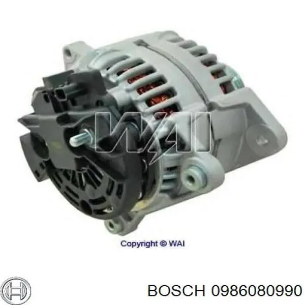 Alternador 0986080990 Bosch