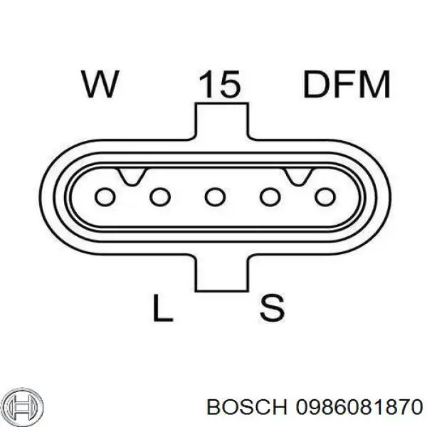 0986081870 Bosch alternador