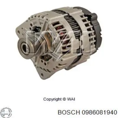 Alternador del motor Bosch 0986081940 precio, desde 222,16 EUR