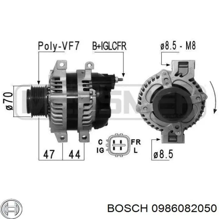 Alternador 9379 Cevam