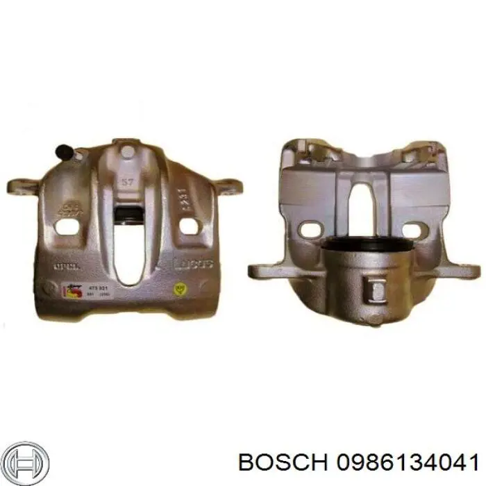 0986134041 Bosch pinza de freno trasera izquierda