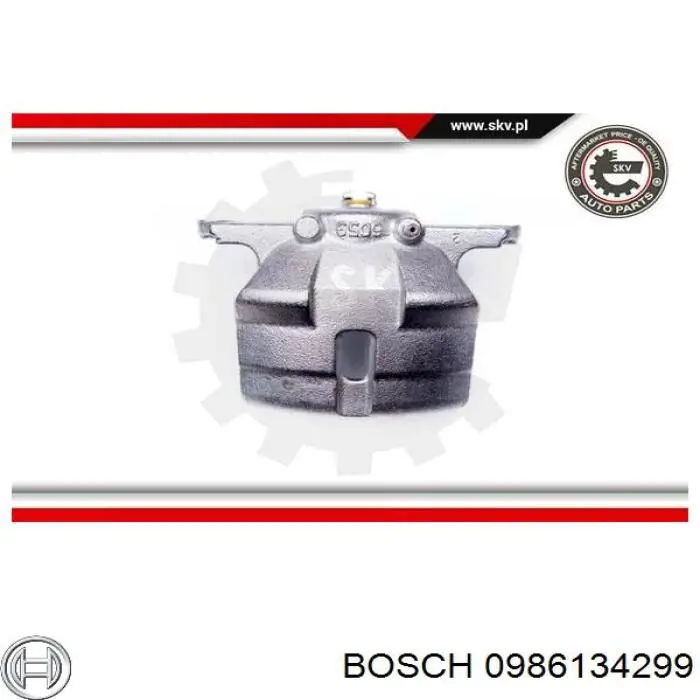 0986134299 Bosch pinza de freno delantera izquierda