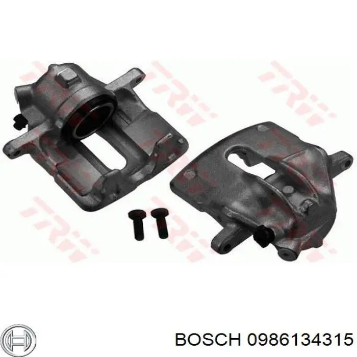 0 986 134 315 Bosch pinza de freno delantera izquierda