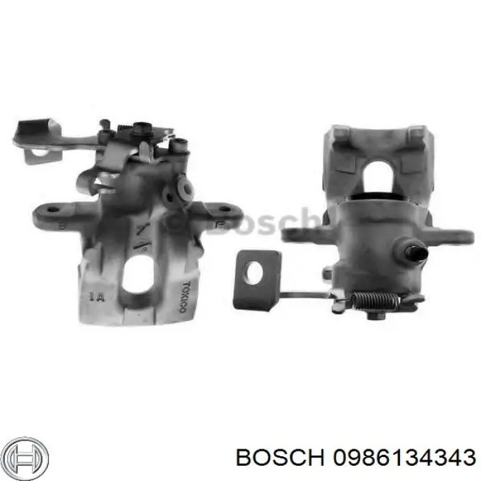 0986134343 Bosch pinza de freno delantera izquierda