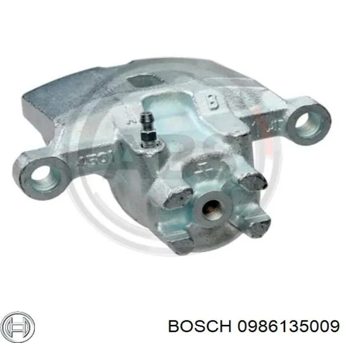 0986135009 Bosch pinza de freno trasero derecho