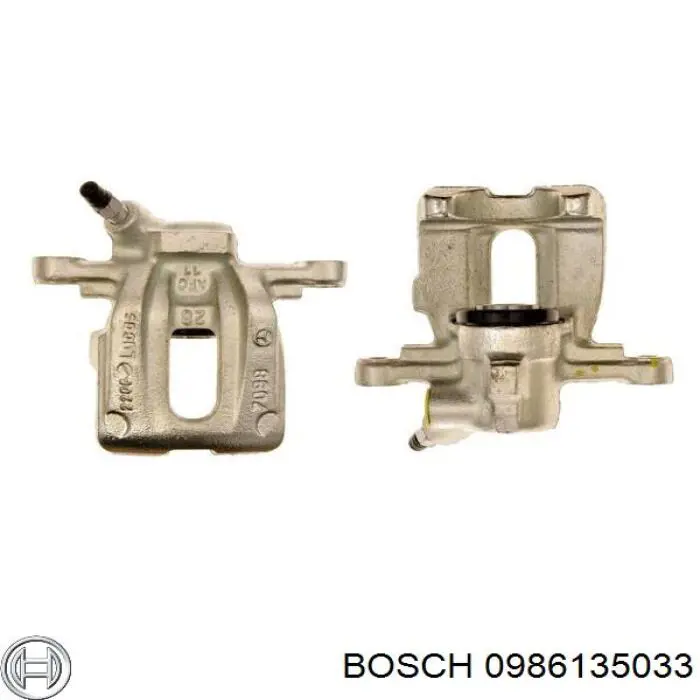 0 986 135 033 Bosch pinza de freno trasero derecho