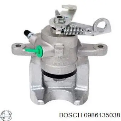 0 986 135 038 Bosch pinza de freno trasero derecho