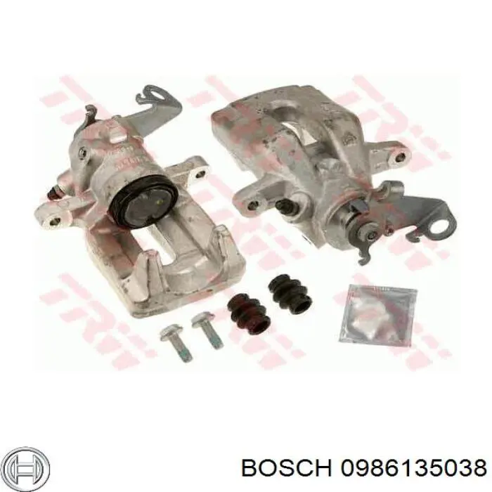 Pinza de freno trasera derecha 0986135038 Bosch