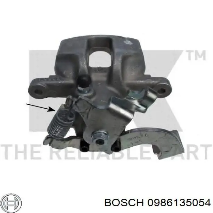 0986135054 Bosch Pinza de freno trasera derecha