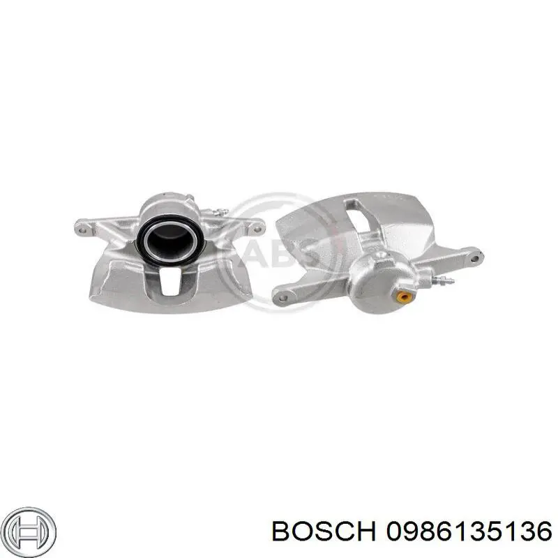 0 986 135 136 Bosch pinza de freno delantera derecha