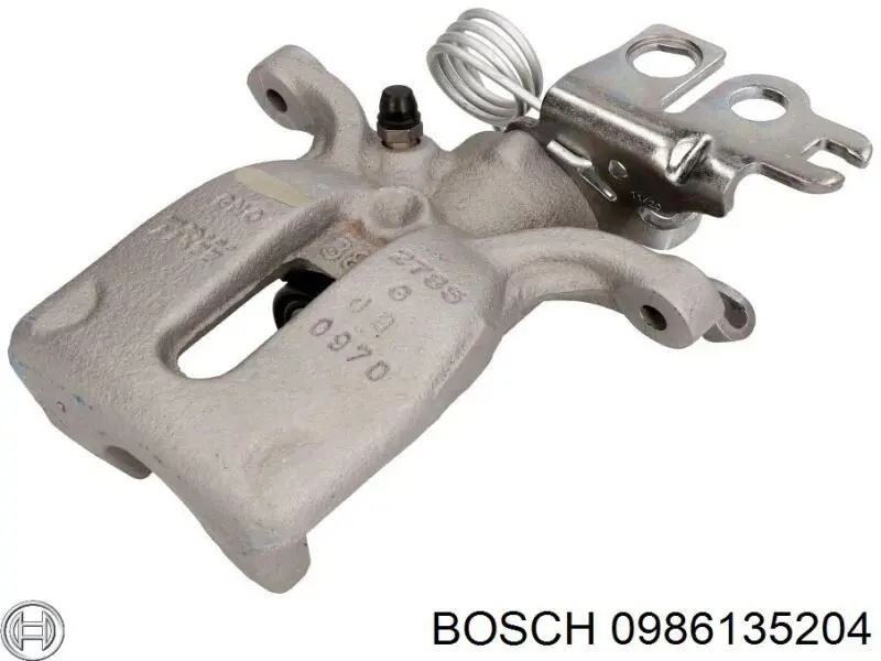 Pinza de freno trasera derecha 0986135204 Bosch