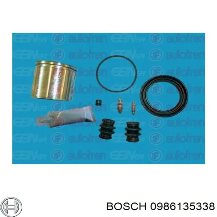 0 986 135 338 Bosch pinza de freno delantera derecha