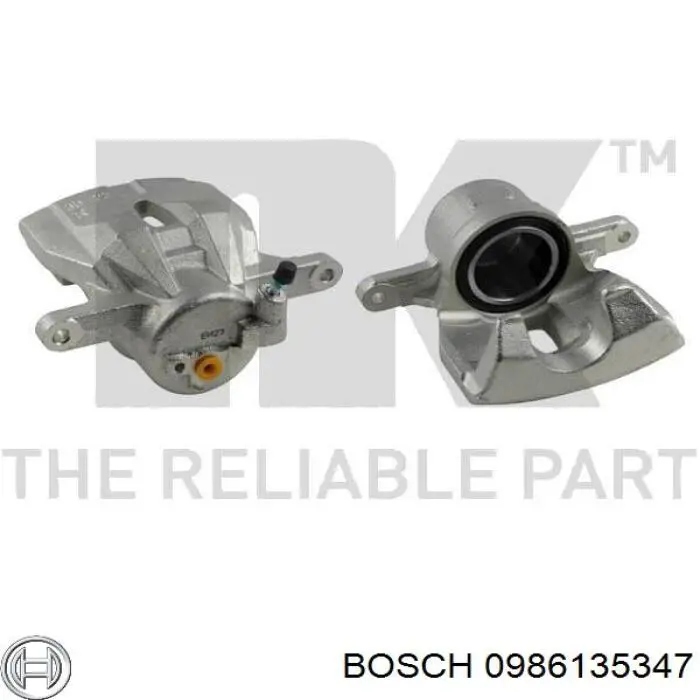 0986135347 Bosch pinza de freno delantera derecha