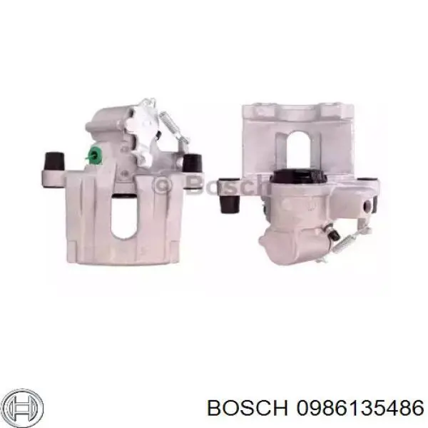 0986135486 Bosch pinza de freno trasero derecho