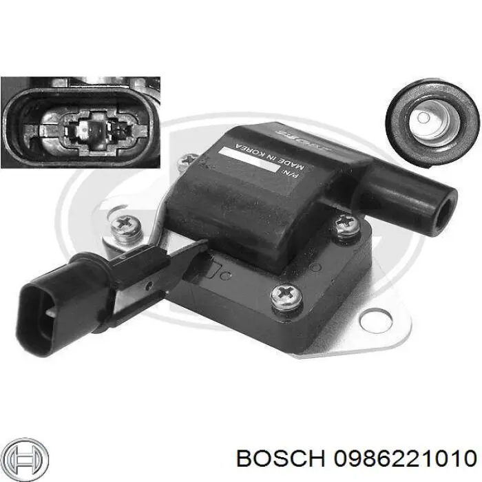 0986221010 Bosch bobina
