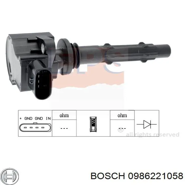 Bobina 0986221058 Bosch
