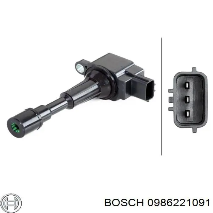 0 986 221 091 Bosch bobina