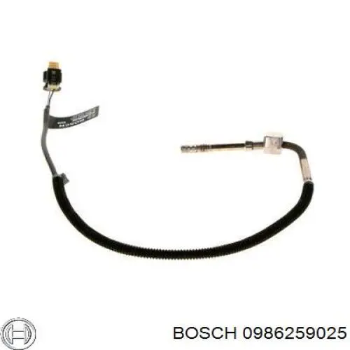 0986259025 Bosch sensor de temperatura, gas de escape, en catalizador