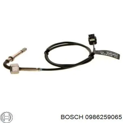 0986259065 Bosch sensor de temperatura, gas de escape, después de filtro hollín/partículas
