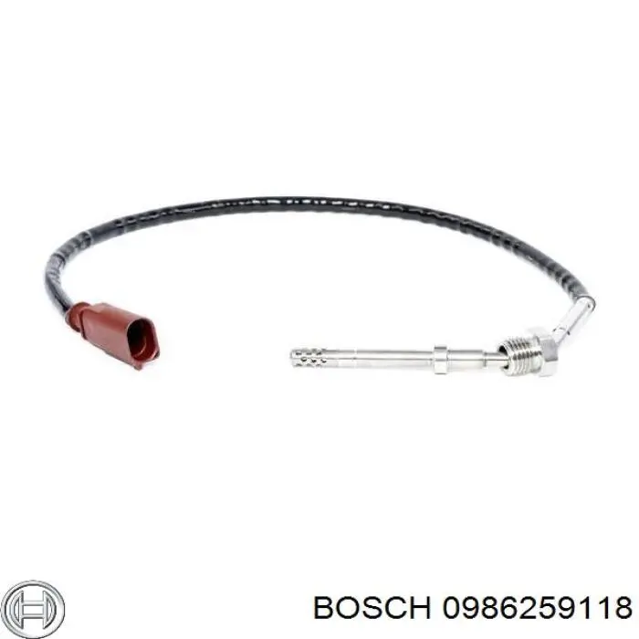 0986259118 Bosch sensor de temperatura, gas de escape, antes de turbina